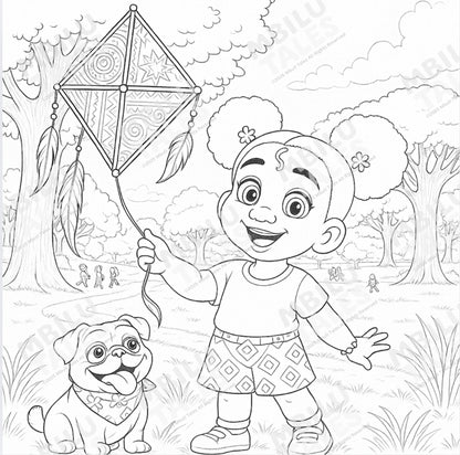 Khanyi And The Kite Colouring Book