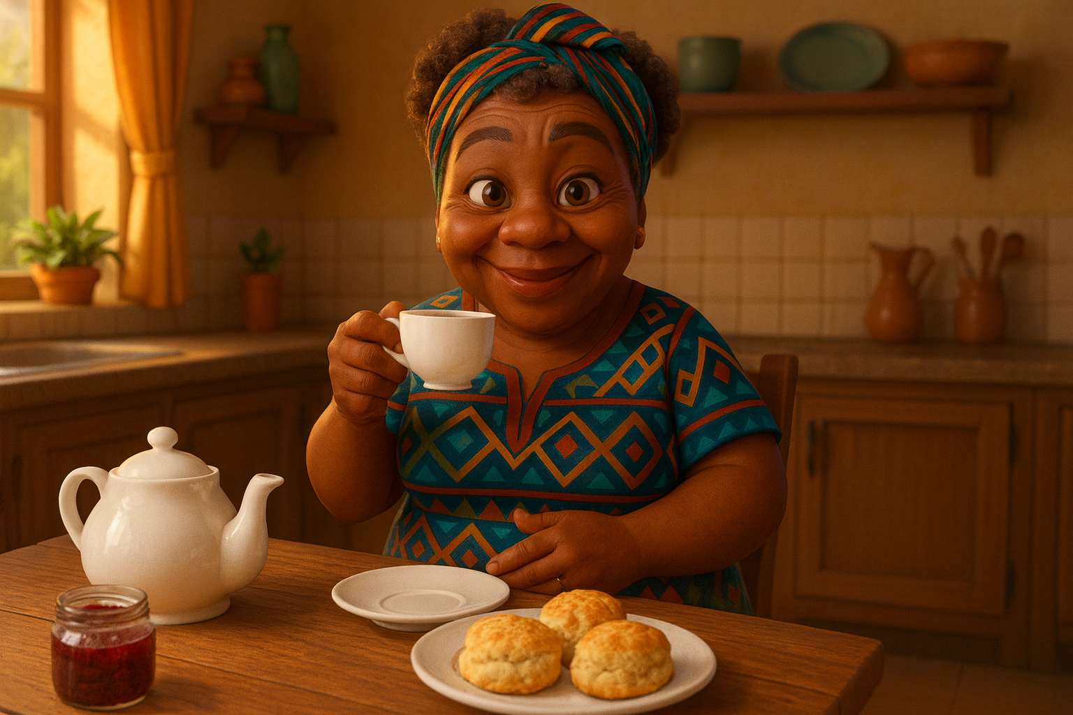 Load video: Have a cup of tea with with Kokwani in her kitchen. Khanyi’s beloved grandmother